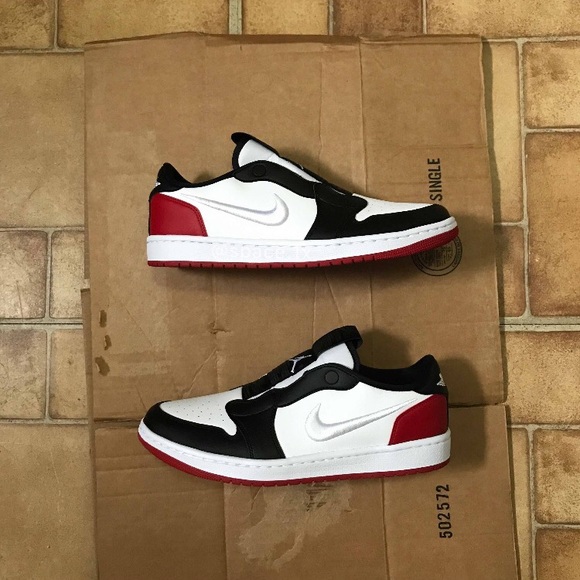 air jordan 1 low slip black toe